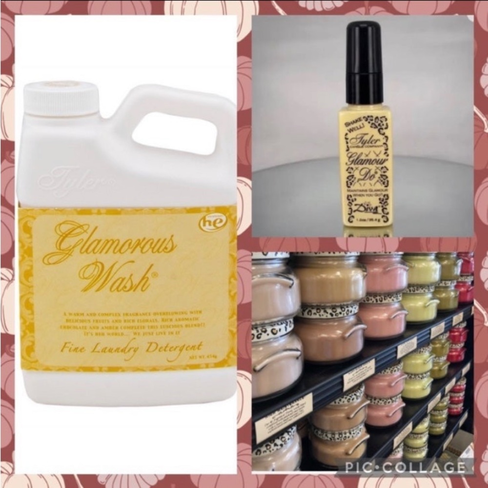 Tyler 16oz Diva, 1.2 oz bathroom spray and 3.4 oz candle! Great bundle❤️